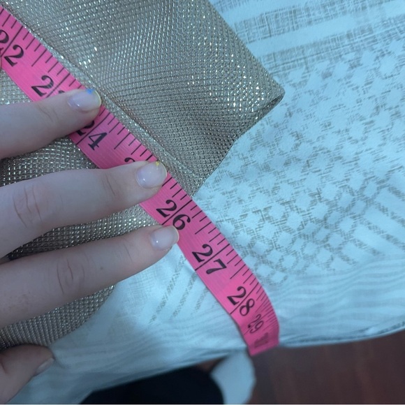 Tahari ASL Women’s Gold Blazer Size 14 Shiny Metallic Textured office blazer - Picture 15 of 15